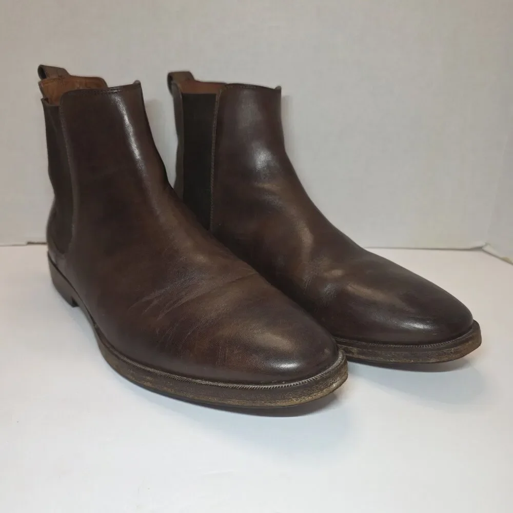 Cole Haan Grand.OS Men’s 10M Brown Leather Chelsea Boots C23769 Preppy Ankle